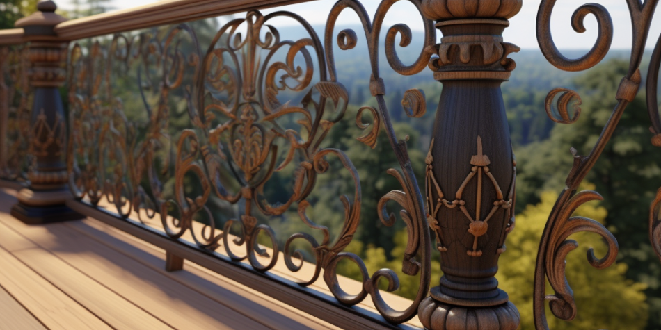 Disney Railing Design Deck Rail Paint Contamination in San Luis Obispo - Rogall